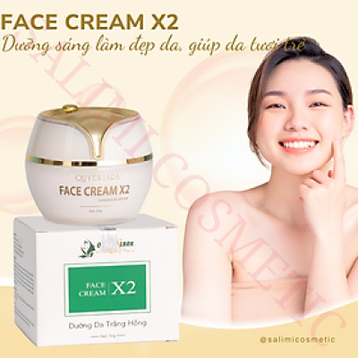 Kem Dưỡng Da FACE CREAM X2 Quyên Lara 30g, Giúp Da Trắng Hồng, Săn Chắc, Mờ Vết Thâm Nám, Chống Lão Hóa, Tạo 1 Lớp Trang Điểm Nhẹ Nhàng Tự Nhiên
