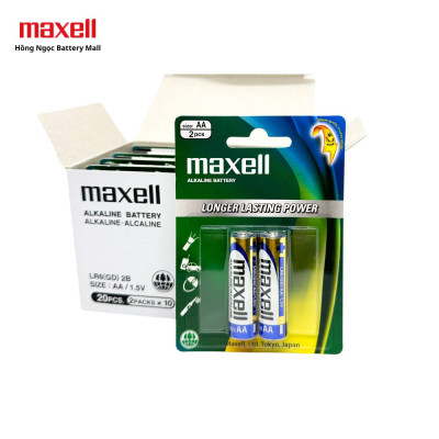 Hộp 20 Viên Pin AA / AAA Maxell Alkaline 1,5V - Hàng chính hãng
