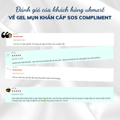 Gel Mụn Khẩn Cấp SOS Compliment No Problem 25ml
