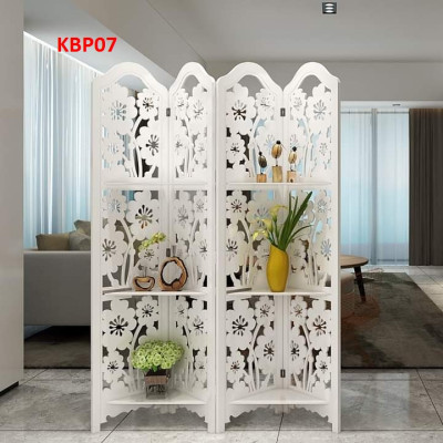 BÌNH PHONG HOA SEN CÓ KỆ 4 CÁNH - BÌNH PHONG HOA VĂN