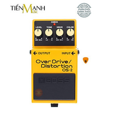 Phơ Guitar Boss OS-2 OverDrive Distortion - Bàn Đạp Fuzz Pedals Effects OS2 Hàng Chính Hãng - Kèm Móng Gẩy DreamMaker