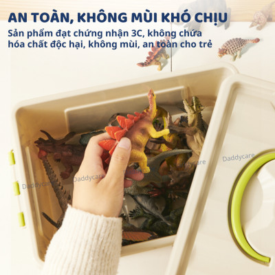 Mô hình khủng long mini cao su mềm 24 con Mideer Dinosaur Toys Set, jurassic world T-rex spinosaurus