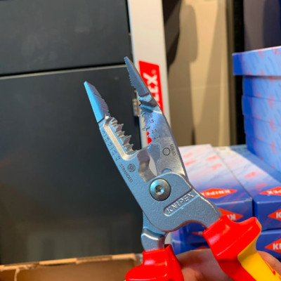 KIỀM LẮP ĐIỆN ĐA NĂNG KNIPEX 13 76 200 ME WIRESTRIPPER CÁCH ĐIỆN 1000V L70010 2305