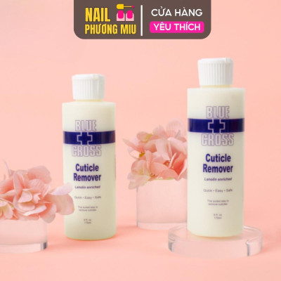 Nước Mềm Da Cao Cấp Blue Cross  177ml Chai Lỏng Vàng Làm Nail, Trắng Vàng Không Ngâm Nước Phá Gel Women