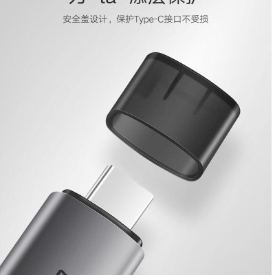 Ugreen UG50704CM184TK Màu XámĐầu đọc thẻ nhớ TYPE C sang TF + SD + MICRO SD - HÀNG CHÍNH HÃNG