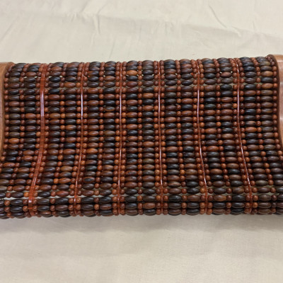 Gối Công Thái Học , Gối Gỗ Trắc Hạt - Kích thước 36cmx24cmx8cm/4cm ( video , hình thât )