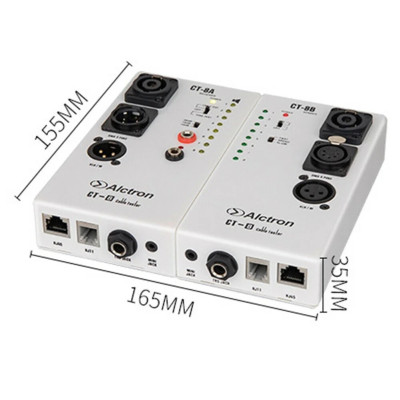 Hàng Chính Hãng - Bộ Test Cáp Âm Thanh CT-8 - Kiểm Tra Toàn Diện XLR, Speakon, TRS, RCA, BNC, JACK 3.5mm,...Xác Định Lỗi Tiếp Địa, Nhiễu Âm, Kiểm Tra Cáp Dài Lên Tới 1000m Độ Bền Cao Pin 9V Tiết Kiệm Thời Gian Khắc Phục Nhanh Chóng - Alctron