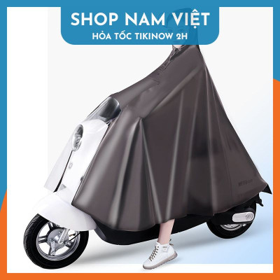 Áo Mưa Trùm Đầu Kiểu Poncho Không Che Đèn Xe