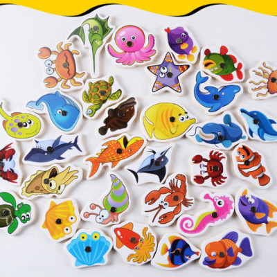 Đồ chơi câu cá nam châm gỗ 32 con chi tiết cho bé