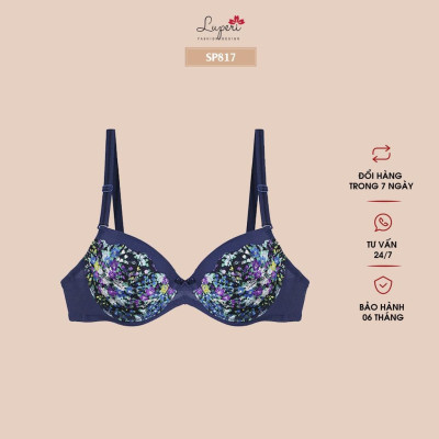 Áo Lót Nâng Ngực Nữ Ren Hoa Có Gọng LUPERI SP817 Dáng Qủa Vát Ôm Ngực Đệm Dày Vừa Nâng Ngực Hiệu Quả