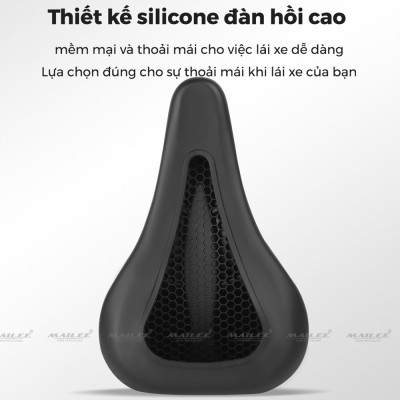 Bọc Đệm Xe Đạp Chống Đau Mông Cao Su GEL AIR lưới tổ ong mặt dưới cho đệm yên 28x17 cm, Mềm Chống Nước Địa Hình Phụ Kiện - Mai Lee