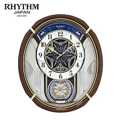 Đồng hồ treo tường Nhật Bản Rhythm Magic Motion 4MH450WU06 – Kt 40.5 x 47.0 x 10.5cm. Dùng Pin.