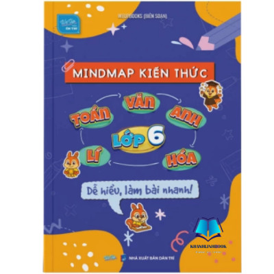 Sách - Combo/Lẻ Sổ Mindmap 5 môn Toán Văn Anh Lí Hóa lớp 6 + 500 Bài tập Toán Văn Anh lớp 6