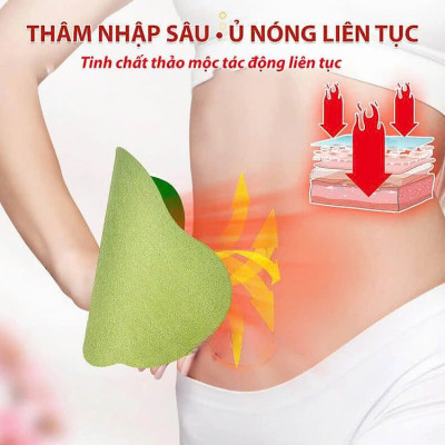 Hộp 12 Miếng Dán Ngải Cứu Tan Mỡ EO Thon Gọn Detox Thải Độc Cơ Thể Hiệu Quả Tiện Lợi