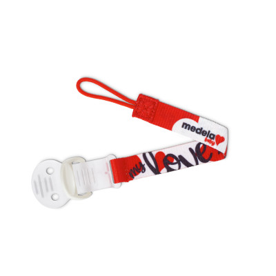 Medela Dây kẹp giữ núm ti ngậm bằng nhựa, Mới 100%,Thiết kế đa năng phù hợp với hầu hết các loại ty ngậm, Không chứa BPA