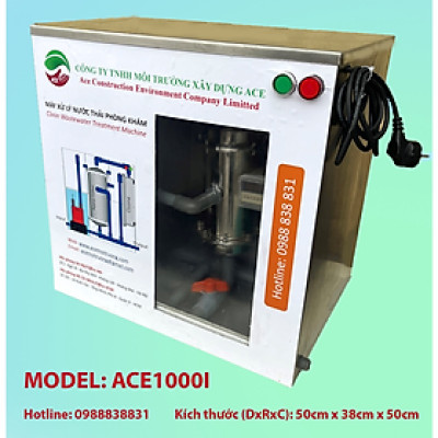 (Hàng chính hãng) Máy lọc nước thải Litero ACE1000I xử lý nước thải Phòng khám chuyên khoa phục hồi chức năng công nghệ oxy hoá bậc cao kết hợp lọc nano và than hoạt tính 1 bộ