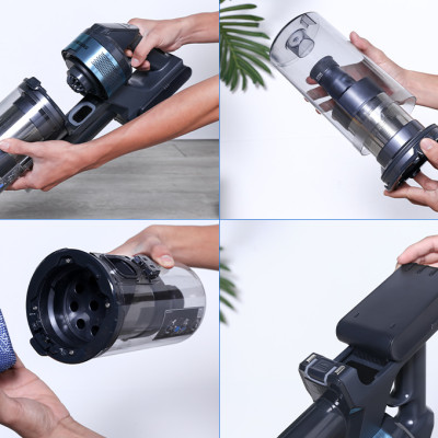 Máy hút bụi không dây Samsung VS15A6031R1/SV, Jet60 Turbo lực hút mạnh 150W - Hàng chính hãng