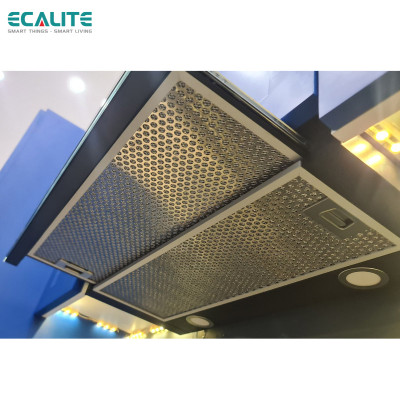 Máy Hút Mùi Âm Tủ H-Series Ecalite EH-AT90LCD -  Kính Đen - Điều Khiển Cảm Ứng 3 Tốc Độ - Màn Hình LCD Hiện Đại - Hàng Chính Hãng