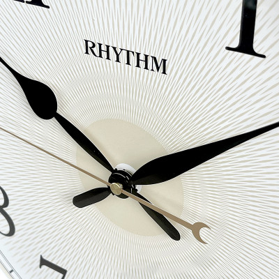 Đồng hồ treo tường Rhythm CMG610NR18 Kt 36.1 x 5.1cm, 0.84kg. Vỏ nhựa. Dùng Pin.