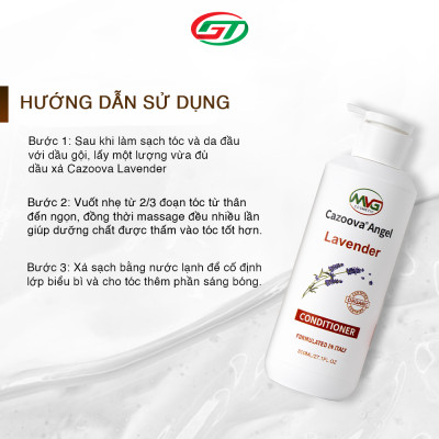 Combo dầu gội, dầu xả ngăn ngừa gàu Cazoova Lavender hương hoa oải hương quyến rũ 800ml