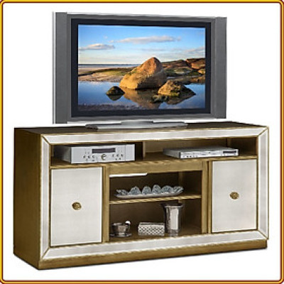 Kệ Tivi kết hợp kính đính đồng Juno Sofa màu trắng gương 163 x 51 x 86 cm