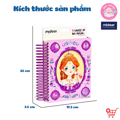 Đồ chơi Sổ Tay Trang Điểm và Tô Màu Nước Công Chúa - Mideer Makeup Manual - Dành cho bé từ 5 tuổi