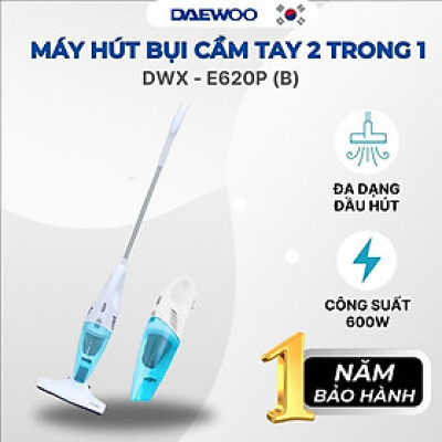 Máy hút bụi Daewoo DWX-E620P (Blue) công suất 600W mạnh mẽ và bền bỉ - Hàng chính hãng