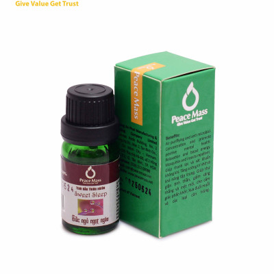 TD10ml-KX8 Combo Tinh Dầu Giấc Ngủ Ngọt Ngào Peace Mass 10ml - Bộ Kẹp Xe Ô tô - Sweet Sleep