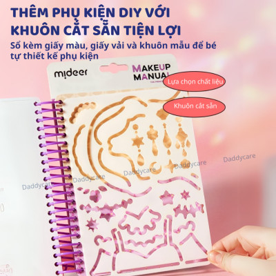 Sổ Tay Tập Trang Điểm Và Thiết Kế Trang Sức Mideer Make up Manual, Đồ Chơi Cho Bé Từ 5 Tuổi