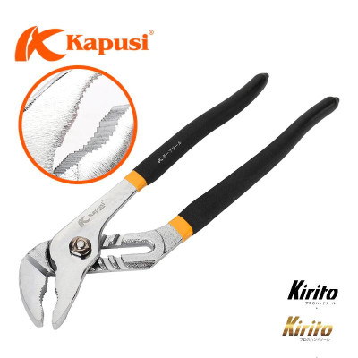 Kìm mỏ quạ cao cấp Kapusi kích cỡ 10 12 inch chất liệu thép CR-V, kìm mỏ quạ vặn đai ốc đa năng