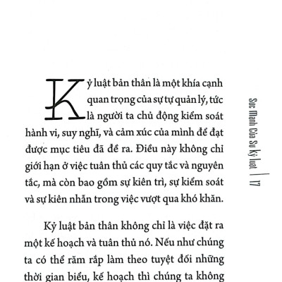 Sức Mạnh Của Sự Kỷ Luật (SB) 