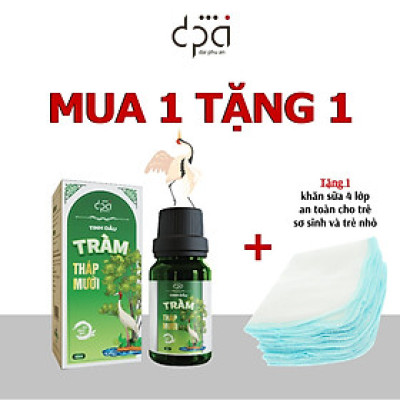 Tinh dầu tràm Tháp Mười Ramsar thương hiệu khu du lịch Tràm Chim Tháp Mười (c/30ml)