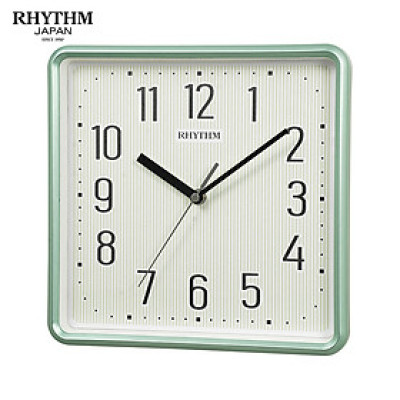 Đồng hồ treo tường Nhật Bản Rhythm CMG598NR05 – Kt 25.2 x 25.2 x 4.3cm, 500g Vỏ nhựa. Dùng Pin.