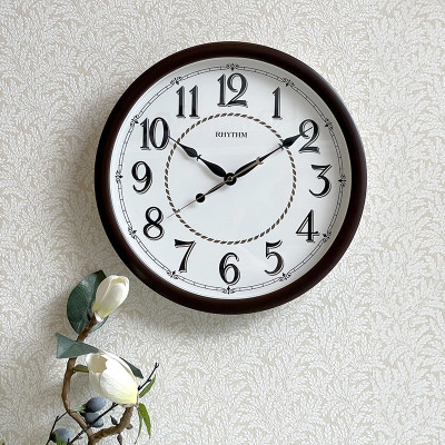 Đồng hồ Rhythm CMG612NR06 Kt 39.8 x 4.4cm, 1.09kg Vỏ nhựa. Dùng Pin.