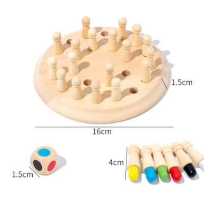 Bộ cờ trí nhớ màu sắc giúp bé rèn luyện trí nhớ phát triển trí tuệ, Board game giải trí tại nhà, giáo cụ mầm non
