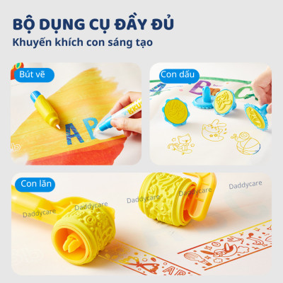 Thảm vẽ tranh nước Mideer Magic Water Doodle Mat tranh tô màu nước ma thuật cho bé