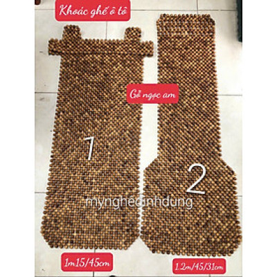 Tấm đệm khoác áo ôtô bằng gỗ ngọc am thơm nức 