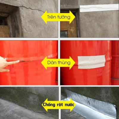 combo 2 cuộn Băng keo chống thấm cao cấp Bosui Nhật Bản siêu dính khổ 5cm x 10m