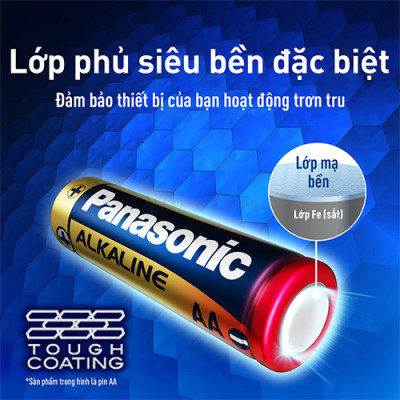 Vỉ Pin kiềm Đại D Panasonic Alkaline 1.5V LR20T/2B - 2 viên - Hàng chính hãng