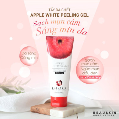 Tẩy da chết táo đỏ sáng da, sạch mụn cám Beauskin Apple Peeling Gel Hàn Quốc 150ml