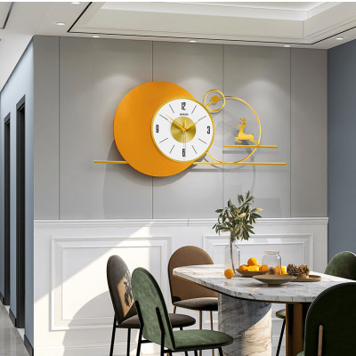 Đồng Hồ Trang Trí Kim Trôi Treo Tường Decor EA06 quartz phù hợp cho nội thất phòng khách cỡ lớn hiện đại