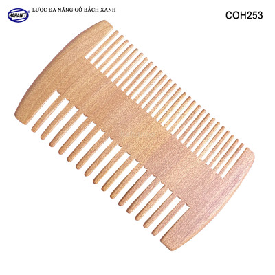 Lược Bí 2 Kiểu Răng Thưa Và Mau Chải Tóc Gỡ Rối Mùi Gỗ Thơm Dễ Chịu - COH253
