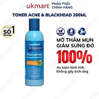 Toner Compliment No Problem Salicylic Acid Làm Sạch Da Kiềm Dầu Giảm Mụn 200ml