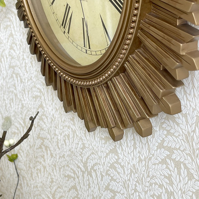 Đồng hồ Rhythm CMG887NR18,  Kt 37.0 x 37.0 x 4.3cm, Vỏ Polyresine. Dùng Pin.