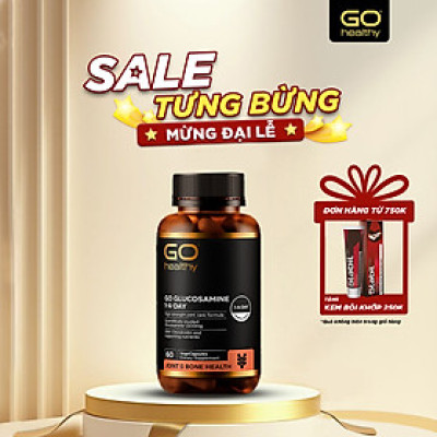 GO GLUCOSAMINE 1-A-DAY 1500mg 60 VIÊN- Viên uống bổ xương khớp nhập khẩu chính hãng GO Healthy New Zealand