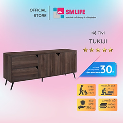 Kệ tivi gia đình nhỏ gọn phong cách hiện đại SMLIFE Tukiji