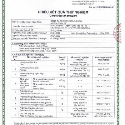 Tắm gội toàn thân Organic 350mL