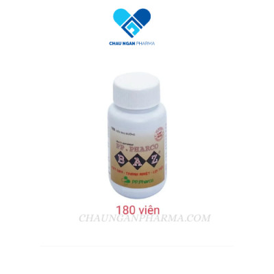 Viên mát gan giải độc PP - PHARCO BAZ Phong Phú - Chai 180 viên