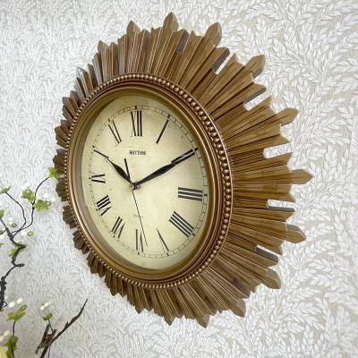 Đồng hồ Rhythm CMG887NR18,  Kt 37.0 x 37.0 x 4.3cm, Vỏ Polyresine. Dùng Pin.