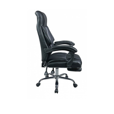 Ghế lãnh đạo lưng cao bọc PU có gác chân SMLIFE Aedus